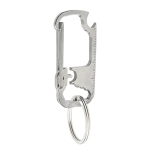 Heavy Duty Bottle Opener Keychain for Men, Stainless Steel Carabiner Clip Key Holder - Multi-Functional Keychain Tool for Car Keys, Secure Mini Multi Tool Key Ring Clip for EDC & Outdoor Heavy Duty Bottle Opener Keychain for Men, Stainless Steel Carabiner Clip Key Holder - Multi-Functional Keychain Tool for Car Keys, Secure Mini Multi Tool Key Ring Clip for EDC & Outdoor