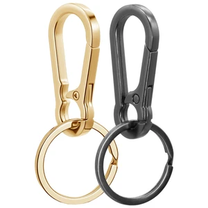 Metal Keychains Keyring Clip Holder Organizer Key Chain Ring For Accessories Women Men, Home Car Keys (2, Gold, Dark Grey) Metal Keychains Keyring Clip Holder Organizer Key Chain Ring For Accessories Women Men, Home Car Keys (2, Gold, Dark Grey)