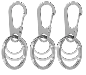Pet ID Tags, Pet Tag Quick Clips, Dog Tags and Cat Tags Collar Rings, Tag Clips for Collar, ID Tag Holder, Silver, 3 Pack Pet ID Tags, Pet Tag Quick Clips, Dog Tags and Cat Tags Collar Rings, Tag Clips for Collar, ID Tag Holder, Silver, 3 Pack