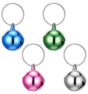 4 Pcs Cat Bells for Collar, Small Pet Bells for Dog Collars Charm Pendant, Anti-Lost Training Accessories (Silver, Green, Pink, Royal Blue) 1/2 Inch 4 Pcs Cat Bells for Collar, Small Pet Bells for Dog Collars Charm Pendant, Anti-Lost Training Accessories (Silver, Green, Pink, Royal Blue) 1/2 Inch