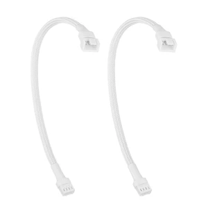 2 Pcs PC Fan Extension Cable, PC Chassis Channel Fan Motherboard 2510 4P Male to 1Pcs 2510 4P Female Fans Adaptor Cable for Computer Case & CPU Cooling Fans, White (27cm/10.6 in) 2 Pcs PC Fan Extension Cable, PC Chassis Channel Fan Motherboard 2510 4P Male to 1Pcs 2510 4P Female Fans Adaptor Cable for Computer Case & CPU Cooling Fans, White (27cm/10.6 in)