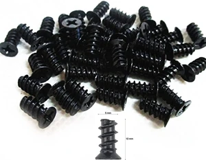 100pcs Computer Cooling Fan Mount Screws, M5x10 Black - Fits 70mm to 140mm Fans 100pcs Computer Cooling Fan Mount Screws, M5x10 Black - Fits 70mm to 140mm Fans