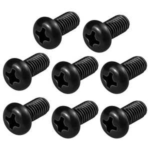 Black License Plate Screws, Stainless Steel License Plate Bolts M5-0.8x10mm | 8 Pack Car License Plate Screws Phillips Pan Head Bolts Anti-Rust for Model 3 Model Y BMW 3 Series 5 Series Car Front Rear Black License Plate Screws, Stainless Steel License Plate Bolts M5-0.8x10mm | 8 Pack Car License Plate Screws Phillips Pan Head Bolts Anti-Rust for Model 3 Model Y BMW 3 Series 5 Series Car Front Rear