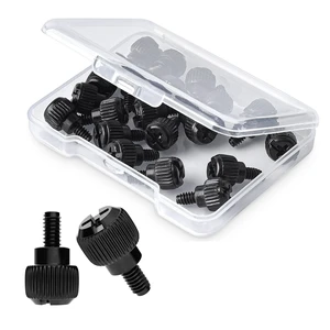 20x Computer Case Thumb Screws,6-32x6 M3.5 PC Case Screws for Desktop Computer Case Cover Hard Drives Power Supply PCI Slots 6-32 Thread Screws Black 20x Computer Case Thumb Screws,6-32x6 M3.5 PC Case Screws for Desktop Computer Case Cover Hard Drives Power Supply PCI Slots 6-32 Thread Screws Black