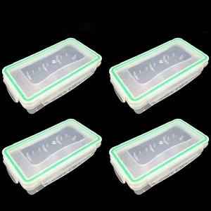 18650 Battery Storage Case Plastic Waterproof Battery Holder for 18650 and 16340 Batteries (4 Pack) 18650 Battery Storage Case Plastic Waterproof Battery Holder for 18650 and 16340 Batteries (4 Pack)