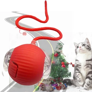 Automatic Interactive Cats Toy Ball for Indoor Rechargeable Self-Rolling | Kitten Toy with Auto Obstacle Avoidance & Touch Activation, Smart Moving Cat Ball for Boredom, Exercise & Self Play (Red) Automatic Interactive Cats Toy Ball for Indoor Rechargeable Self-Rolling | Kitten Toy with Auto Obstacle Avoidance & Touch Activation, Smart Moving Cat Ball for Boredom, Exercise & Self Play (Red)
