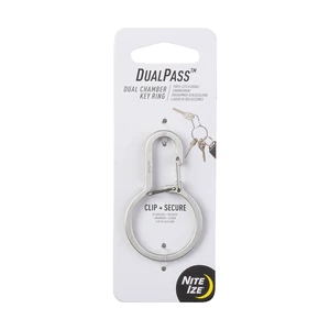 DualPass Dual Chamber Key Ring, Split Ring Keychain Alternative for Home Car Keys DualPass Dual Chamber Key Ring, Split Ring Keychain Alternative for Home Car Keys