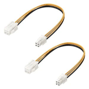 2-Pack ATX 4-Pin CPU Extension Cable, 8 inches | Power Supply Extension Cable, ATX 4-Pin CPU Extension, Power Supply Cable 2-Pack ATX 4-Pin CPU Extension Cable, 8 inches | Power Supply Extension Cable, ATX 4-Pin CPU Extension, Power Supply Cable