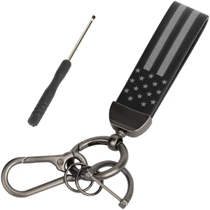 Car Key Chain, Leather Cars Keychains for Men | American Usa Flag Key Chains with Anti-Lost D-Ring Men Car Accessories Car Key Chain, Leather Cars Keychains for Men | American Usa Flag Key Chains with Anti-Lost D-Ring Men Car Accessories