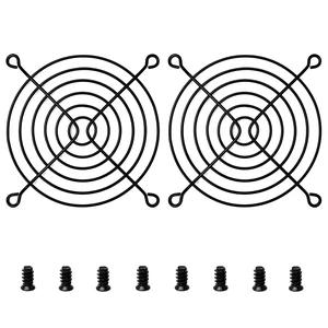 2 PCS 90mm 92mm Fan Grill Pc 92mm Fan Bracket Grill (Black) 2 PCS 90mm 92mm Fan Grill Pc 92mm Fan Bracket Grill (Black)