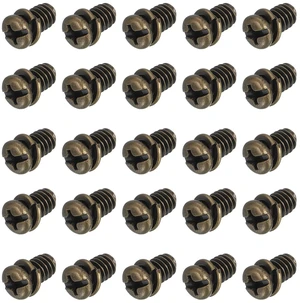 20Pcs Ceiling Fan Blade Screws, 1/4"-20 x 3/8 Carbon Steel Phillips Pan Motor Replacement Screw for Lighting Ceiling Fan, Copper 20Pcs Ceiling Fan Blade Screws, 1/4"-20 x 3/8 Carbon Steel Phillips Pan Motor Replacement Screw for Lighting Ceiling Fan, Copper