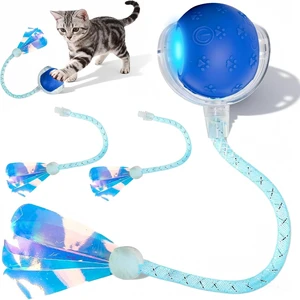 Durable Interactive Cat Toys for Indoor Cats (blue03, 03) | Smart Automatic Cat Chase Ball Toy, Upgraded Speedy Tail Kitten Toy for Bored Indoor Adult Pets Durable Interactive Cat Toys for Indoor Cats (blue03, 03) | Smart Automatic Cat Chase Ball Toy, Upgraded Speedy Tail Kitten Toy for Bored Indoor Adult Pets