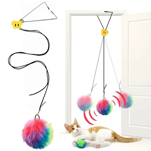 Interactive Cat Toys, Independent Play Hanging Door Cat Toys for Indoor Cats Kitten Exercise Toy for Bored Cats Interactive Cat Toys, Independent Play Hanging Door Cat Toys for Indoor Cats Kitten Exercise Toy for Bored Cats