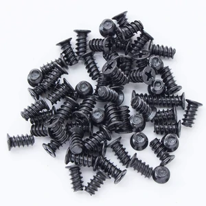 200PCS M5x10 Black Zinc Phillips Flat Head Computer Replacement Screws Case Fan Screws Computer Cooling Fan Mount Screws Self-Tapping Screws 200PCS M5x10 Black Zinc Phillips Flat Head Computer Replacement Screws Case Fan Screws Computer Cooling Fan Mount Screws Self-Tapping Screws