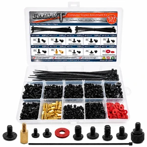 537-Piece Professional Computer Screw Kit, M.2 SSD and Motherboard | 537-piece desktop PC hardware assortment for M.2 SSDs, motherboards, cases, fans, hard drives and cable management. 537-Piece Professional Computer Screw Kit, M.2 SSD and Motherboard | 537-piece desktop PC hardware assortment for M.2 SSDs, motherboards, cases, fans, hard drives and cable management.