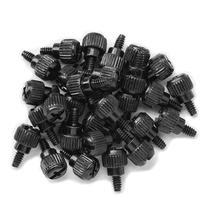 50PCS 6#-32x6 M3.5 PC Computer Case Thumbscrews Thumb Screws Black Zinc for Hard Drive Computer Case Motherboard Fan Power Graphics 50PCS 6#-32x6 M3.5 PC Computer Case Thumbscrews Thumb Screws Black Zinc for Hard Drive Computer Case Motherboard Fan Power Graphics