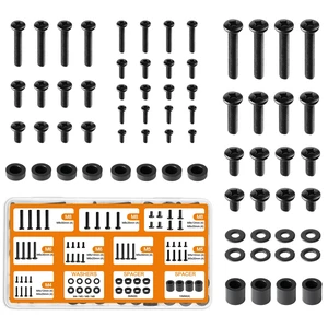 Universal TV Mounting Hardware Screw Kit Set with Box - M4 M5 M6 M8 Screws, Washers & Spacers, Replacement Screws for TV VESA Mounting, Fits Most TV/Monitor up to 80 inch, Strong & Durable Universal TV Mounting Hardware Screw Kit Set with Box - M4 M5 M6 M8 Screws, Washers & Spacers, Replacement Screws for TV VESA Mounting, Fits Most TV/Monitor up to 80 inch, Strong & Durable