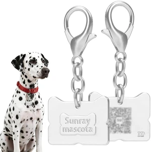 QR Code Dog Tag, Silent Zinc Alloy Pet ID Tag,Scan for Alerts | Satin Silver, Personalized QR tag, Lightweight, Modifiable Online Pet Profile, Multiple Emergency Contacts, No App Needed QR Code Dog Tag, Silent Zinc Alloy Pet ID Tag,Scan for Alerts | Satin Silver, Personalized QR tag, Lightweight, Modifiable Online Pet Profile, Multiple Emergency Contacts, No App Needed