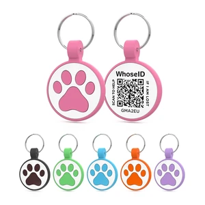 Personalized Dog Tag, Laser Engraving QR Code, Silicone Dog ID Tag, Pet Online Profile, Scan QR Code Send Location, Collar Harness Accessories (Medium to Large Breeds - 1.25", Rose) Personalized Dog Tag, Laser Engraving QR Code, Silicone Dog ID Tag, Pet Online Profile, Scan QR Code Send Location, Collar Harness Accessories (Medium to Large Breeds - 1.25", Rose)