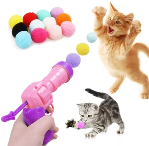 Interactive Cat Toys for Indoor Cats Pink Cat Pom Pom Balls Plush Ball Launcher Cat Fetch Toy Enrichment Toys 30 Balls Interactive Cat Toys for Indoor Cats Pink Cat Pom Pom Balls Plush Ball Launcher Cat Fetch Toy Enrichment Toys 30 Balls