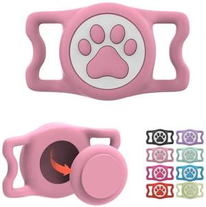 Waterproof Airtag Dog Collar Holder for Apple Air Tag, Silicone Dog Airtag Holder for Dogs & Cat Collars(Pink) Waterproof Airtag Dog Collar Holder for Apple Air Tag, Silicone Dog Airtag Holder for Dogs & Cat Collars(Pink)