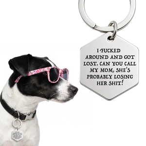 Dog Tags Personalized for Pets, Funny Stainless Steel Pet ID Tag for Dogs & Cats, Deeply Engraved Dog Collar Tag Gift for Dog Mom Dad, Pet Tag for Walks, Travel, Park, Adoption (Silver, Mom) Dog Tags Personalized for Pets, Funny Stainless Steel Pet ID Tag for Dogs & Cats, Deeply Engraved Dog Collar Tag Gift for Dog Mom Dad, Pet Tag for Walks, Travel, Park, Adoption (Silver, Mom)