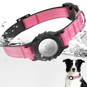 AirTag Dog Collar, Reflective Collar Compatible with Apple Air Tag | Built-in Water Resistant AirTag Holder, 1000D Nylon, Durable, Comfortable Padded, Heavy Duty Collars for Small - Large Dogs AirTag Dog Collar, Reflective Collar Compatible with Apple Air Tag | Built-in Water Resistant AirTag Holder, 1000D Nylon, Durable, Comfortable Padded, Heavy Duty Collars for Small - Large Dogs