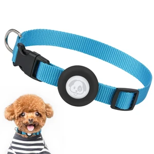 Compatible with Airtag Dog Collar, Adjustable Air Tag Dog Collar with Durable Quick Snap Buckle, Imitation Nylon Dog Collar with Waterproof Apple Airtag Holder for Small Dogs (S6"-16", Blue) Compatible with Airtag Dog Collar, Adjustable Air Tag Dog Collar with Durable Quick Snap Buckle, Imitation Nylon Dog Collar with Waterproof Apple Airtag Holder for Small Dogs (S6"-16", Blue)