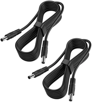 2-Pack Male to Male DC Extension Cord 5.5mm x 2.1mm,12v DC Power Extension Cable for Security Camera,Dvr Standalone LED Strip,Car,CCTV IP Surveillance,5v 9v 24v 12 Volt Plug Supply Adapter 3FT 6FT 2-Pack Male to Male DC Extension Cord 5.5mm x 2.1mm,12v DC Power Extension Cable for Security Camera,Dvr Standalone LED Strip,Car,CCTV IP Surveillance,5v 9v 24v 12 Volt Plug Supply Adapter 3FT 6FT