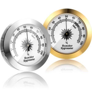 2 Pcs Hydrometer 2 Inch Humidity Meter Cigar Humidor Hygrometers | Analog Dial Monitors Humidity, Maintains Optimal Cigar Moisture, Clear Scale , for Humidor Storage Boxes Cabinet Cans 2 Pcs Hydrometer 2 Inch Humidity Meter Cigar Humidor Hygrometers | Analog Dial Monitors Humidity, Maintains Optimal Cigar Moisture, Clear Scale , for Humidor Storage Boxes Cabinet Cans