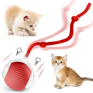 Interactive Cat Ball Toys for Indoor Cats, Peppy Pet Ball, 2025 Upgraded Automatic Kitten Toy for Bored Indoor Adult Cat, 360°Smart Rolling Toy (Red) Interactive Cat Ball Toys for Indoor Cats, Peppy Pet Ball, 2025 Upgraded Automatic Kitten Toy for Bored Indoor Adult Cat, 360°Smart Rolling Toy (Red)