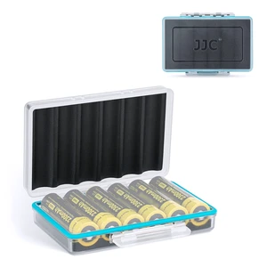 18650 Battery Case Holder, Storage Organizer for 6 x 18650 Batteries | Hard PC Shell with Snap Closure, Molded EVA Interior, Water-Resistant & Dustproof, Compact to Carry 18650 Battery Case Holder, Storage Organizer for 6 x 18650 Batteries | Hard PC Shell with Snap Closure, Molded EVA Interior, Water-Resistant & Dustproof, Compact to Carry