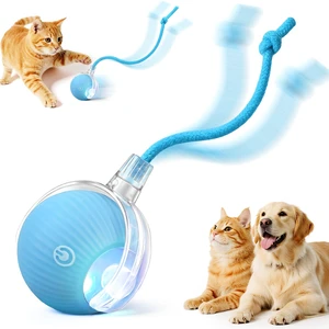 Interactive Automatic Rolling Electronic Stimulation Chase Ball Cat Dog Toy | Smart Electric Moving Stimulating Rechargeable Motion Activated Self Play Teaser for Boredom Small Dog Puppy Pet, Interactive Automatic Rolling Electronic Stimulation Chase Ball Cat Dog Toy | Smart Electric Moving Stimulating Rechargeable Motion Activated Self Play Teaser for Boredom Small Dog Puppy Pet,