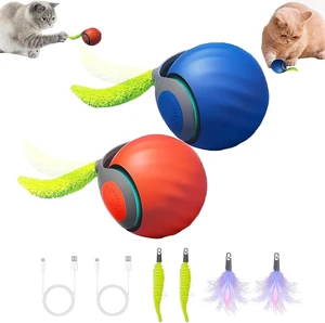 Speedy 2.0 Tail 2 Packs Interactive Cat Toys for Indoor Cats, Automatic Cat Toy with Tail, Electric Rolling Ball on Carpet,Cat Toys for Bored Indoor Adult Cats Speedy 2.0 Tail 2 Packs Interactive Cat Toys for Indoor Cats, Automatic Cat Toy with Tail, Electric Rolling Ball on Carpet,Cat Toys for Bored Indoor Adult Cats