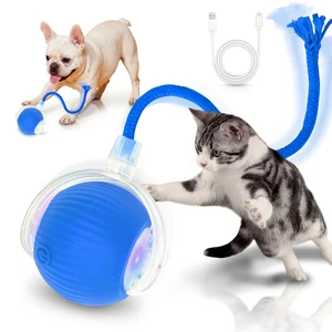 Cat Toys for Indoor Cats Smart Automatic Bal Moving Chase Dogs Toy, Blue | Ball Rolling for Bored Kitten Pet, Upgraded Speedy Moving Chase Dogs Toy Cat Toys for Indoor Cats Smart Automatic Bal Moving Chase Dogs Toy, Blue | Ball Rolling for Bored Kitten Pet, Upgraded Speedy Moving Chase Dogs Toy