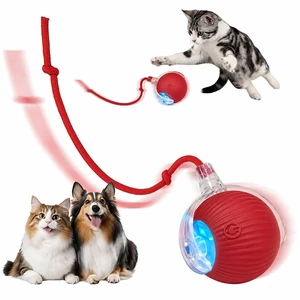 Automatic Interactive Rolling Cats Toys Ball for Indoor, Electric Automatic Rolling Pet Toy, 360° Smart Interactive Rolling Dog Ball Durable and Safe Material for Cat and Dog(Red) Automatic Interactive Rolling Cats Toys Ball for Indoor, Electric Automatic Rolling Pet Toy, 360° Smart Interactive Rolling Dog Ball Durable and Safe Material for Cat and Dog(Red)
