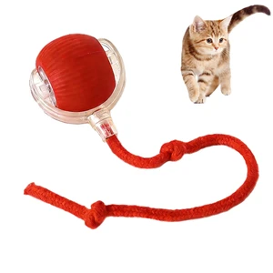 Interactive Cat Toy Rolling Ball with Tail, Motion Activated Indoor Cats | USB Rechargeable, Bird Chirp & 3 Speed Modes, Durable Silicone, Automatic Self-Moving, Relieve Boredom & Stimulate Curiosity Interactive Cat Toy Rolling Ball with Tail, Motion Activated Indoor Cats | USB Rechargeable, Bird Chirp & 3 Speed Modes, Durable Silicone, Automatic Self-Moving, Relieve Boredom & Stimulate Curiosity