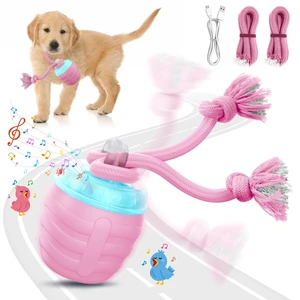 Interactive Dog Toys Ball - New Upgraded Chase Buddy Dog Toy for Medium/Large Dogs, Automatic Moving and Rolling Dogs Ball for Boredom, USB Rechargeable(Pink) Interactive Dog Toys Ball - New Upgraded Chase Buddy Dog Toy for Medium/Large Dogs, Automatic Moving and Rolling Dogs Ball for Boredom, USB Rechargeable(Pink)