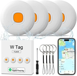 Air Tracker Air 4 Pack Tag Tracker Tag,IP68 Waterproof Smart Tag Locator Keys Finder and Item Locator,Bluetooth Tracker Item Finders with Find My(iOS Only) Track Your Keys,Wallet (White) Air Tracker Air 4 Pack Tag Tracker Tag,IP68 Waterproof Smart Tag Locator Keys Finder and Item Locator,Bluetooth Tracker Item Finders with Find My(iOS Only) Track Your Keys,Wallet (White)