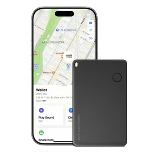 Wallet Tracker Card, Rechargable, Works with Apple Find My, iPhone (iOS Only), Bluetooth Item Locator for Luggage, Bags, Passport, IP68 Waterproof (1 Pack) Wallet Tracker Card, Rechargable, Works with Apple Find My, iPhone (iOS Only), Bluetooth Item Locator for Luggage, Bags, Passport, IP68 Waterproof (1 Pack)