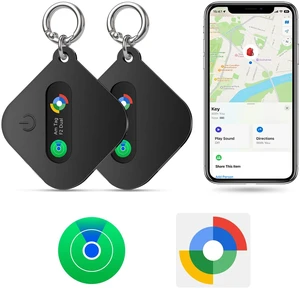 Dual System Bluetooth Tracker for iOS or Android-2 Packs, Compatible with Apple Find My (iOS) & Google's Find Hub(Android) for Smart Tracking Tag/Key Finder/Luggage Tracker Dual System Bluetooth Tracker for iOS or Android-2 Packs, Compatible with Apple Find My (iOS) & Google's Find Hub(Android) for Smart Tracking Tag/Key Finder/Luggage Tracker