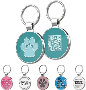 QR Code Pet ID | Personalized Dog & Cat Collar Tag | Online Profile with Instant Scanned Location Alert Email QR Code Pet ID | Personalized Dog & Cat Collar Tag | Online Profile with Instant Scanned Location Alert Email