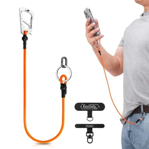 KC05 Cell Phone Lanyard with Multi-Tool Carabiner (Orange) | Anti Theft Phone Strap, Keychain Lanyard for Keys EDC Gear, Multi-Purpose Stretchy Tether for Travel Hiking Climbing Skiing KC05 Cell Phone Lanyard with Multi-Tool Carabiner (Orange) | Anti Theft Phone Strap, Keychain Lanyard for Keys EDC Gear, Multi-Purpose Stretchy Tether for Travel Hiking Climbing Skiing