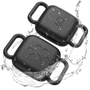 Dog Collar Holder for Tile Mate 2024/2022 and UGREEN Tracker, Waterproof Silicone Case for Tile by Life 360 2024 cat, Scratch Resistant Dustproof Cover for Life 360 pet Tracker,2 Pack,Black/Black Dog Collar Holder for Tile Mate 2024/2022 and UGREEN Tracker, Waterproof Silicone Case for Tile by Life 360 2024 cat, Scratch Resistant Dustproof Cover for Life 360 pet Tracker,2 Pack,Black/Black