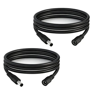 2pcs 5.5mm×2.1mm14AWG DC Cable Male to Female Connector 5521Connector 3.3FT | Heavy-Duty DC Extension Cables Suitable for CCTV Cameras, LED Strip Lights, Solar Panels, and Energy Storage Systems 2pcs 5.5mm×2.1mm14AWG DC Cable Male to Female Connector 5521Connector 3.3FT | Heavy-Duty DC Extension Cables Suitable for CCTV Cameras, LED Strip Lights, Solar Panels, and Energy Storage Systems