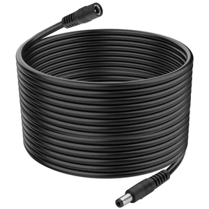 5.5x2.5mm DC Power Extension Cable Male to Female 18AWG 1-Pack 10FT | 12V/24V DC5525 Extension Cord for Power Adapter, CCTV Wireless IP Camera, Monitors, LED Controllers 5.5x2.5mm DC Power Extension Cable Male to Female 18AWG 1-Pack 10FT | 12V/24V DC5525 Extension Cord for Power Adapter, CCTV Wireless IP Camera, Monitors, LED Controllers