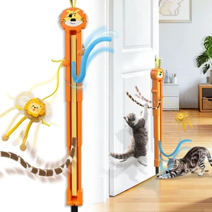 Cat Toys for Indoor Cats, 2 in 1 Door Hanging Cat Toy Interactive Automatic Moving 2 String Tails for Multi-Cat Households, Plush Dangler for Kitten Toys Hide and Seek Motion Activated, 4 Sounds/Off Cat Toys for Indoor Cats, 2 in 1 Door Hanging Cat Toy Interactive Automatic Moving 2 String Tails for Multi-Cat Households, Plush Dangler for Kitten Toys Hide and Seek Motion Activated, 4 Sounds/Off