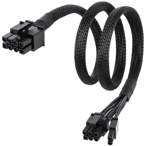 PCIe Cable for MSI Mag a750gl a850gl,8 Pin to 6+2 Pin GPU Power Cable for MSI PSU,Braided Sleeved GPU Power Supply Cables(25.5 inch),PCIe 8 Pin Male Rated for 10A Current (Black) PCIe Cable for MSI Mag a750gl a850gl,8 Pin to 6+2 Pin GPU Power Cable for MSI PSU,Braided Sleeved GPU Power Supply Cables(25.5 inch),PCIe 8 Pin Male Rated for 10A Current (Black)