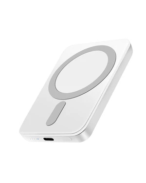 Magnetic Portable Charger Power Bank for iPhone 5000mAh | Mini Portable Charger, Compact 5W Wireless Battery Pack for iPhone 17/16/15/14/13/12, White Magnetic Portable Charger Power Bank for iPhone 5000mAh | Mini Portable Charger, Compact 5W Wireless Battery Pack for iPhone 17/16/15/14/13/12, White