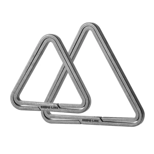 Multi-Use Titanium Key Ring Polygon - DIY EDC Keychain Rings | Split Keyring for Everyday carry, Men & Women, Dog tag, Triangle Multi-Use Titanium Key Ring Polygon - DIY EDC Keychain Rings | Split Keyring for Everyday carry, Men & Women, Dog tag, Triangle